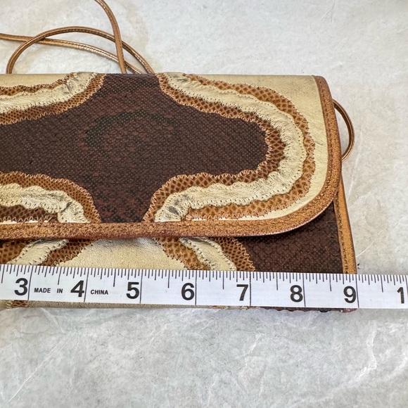 Vintage Carlos Falchi Snake Skin Envelope Shoulder Bag - Picture 7 of 15